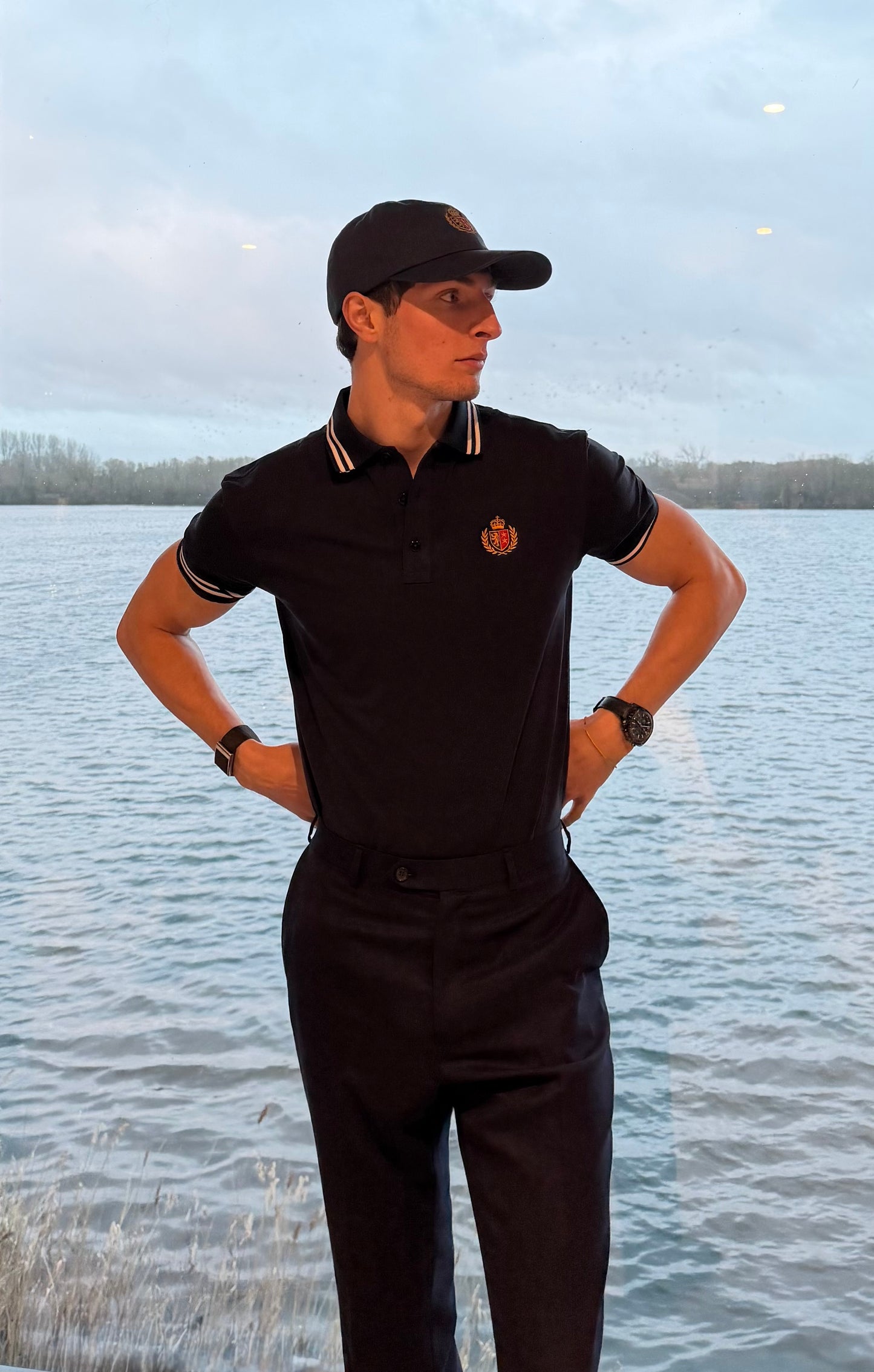 Kingsley & Co London Polo Shirt Black