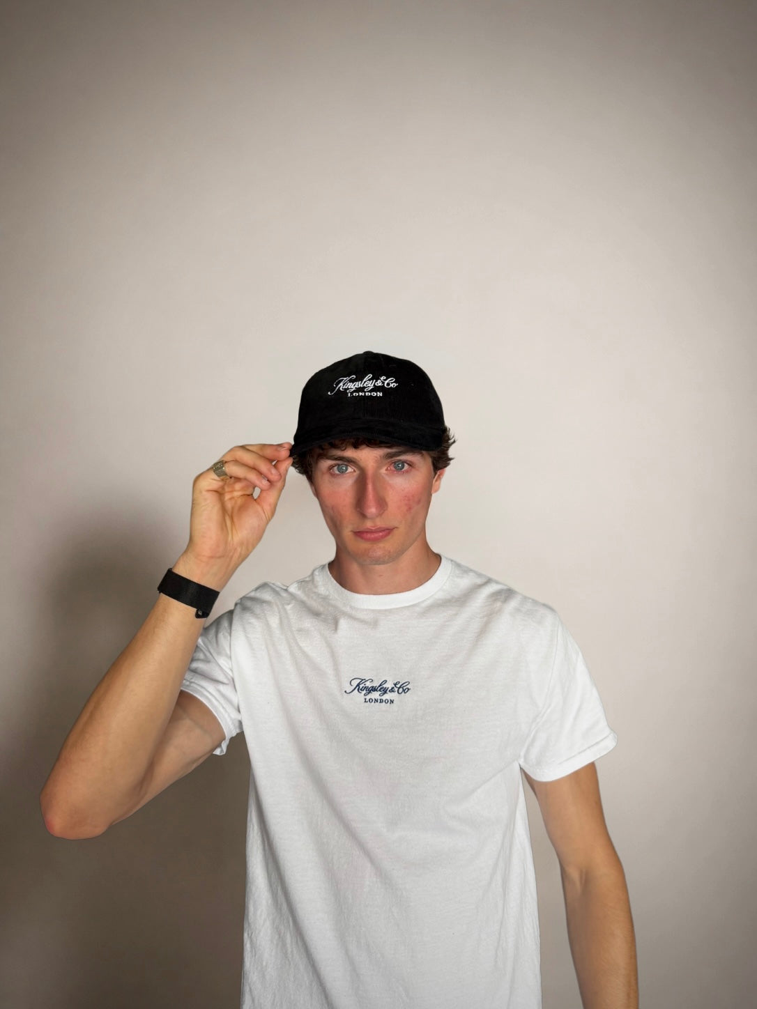 Embroidered Corduroy Cap