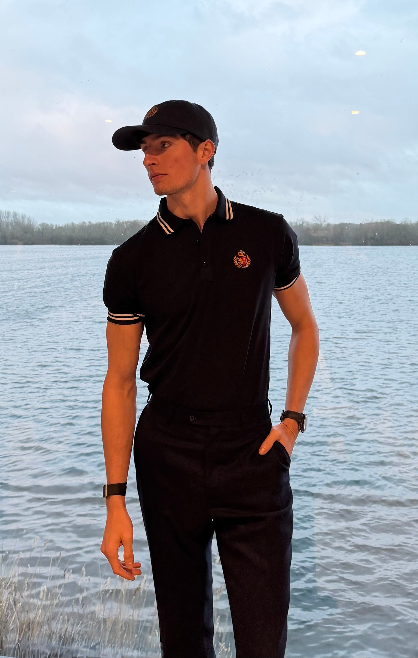 Kingsley & Co London Polo Shirt Black