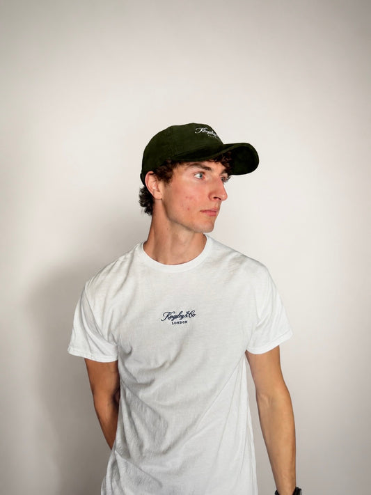 Embroidered Corduroy Cap