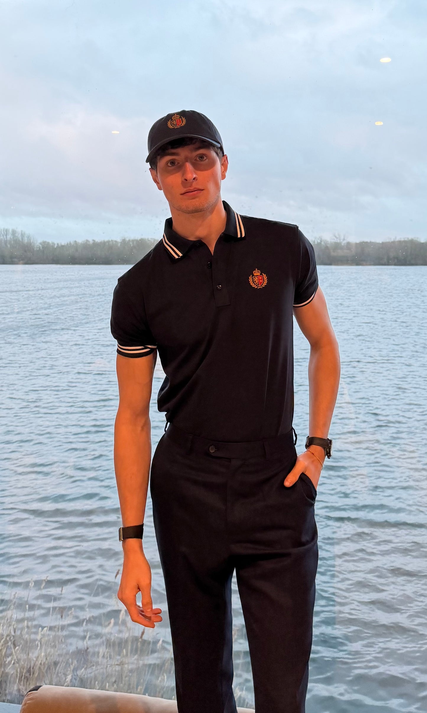Kingsley & Co London Polo Shirt Black