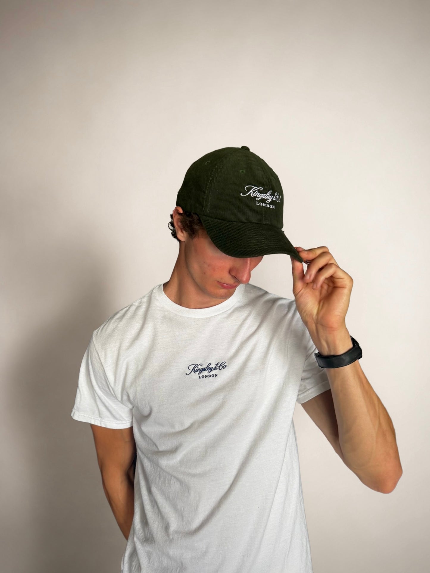Embroidered Corduroy Cap