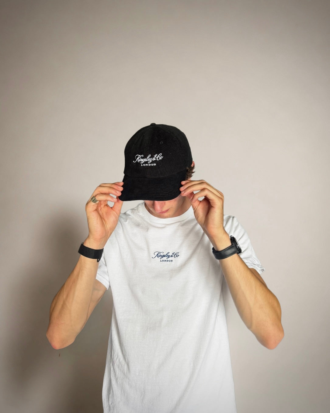 Embroidered Corduroy Cap